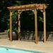 Creekvine Designs Cedar New Dawn 8 Ft. W x 3 Ft. D Solid Wood Pergola Wood in Brown | 99.6 H x 96 W x 36 D in | Wayfair WRF38PERGCVD-CS