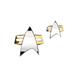 QMX STR-0049 Star Trek Voyager Magnetic Communicator Badge, Gold, Standard