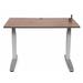 Populas Furniture Equity Height Adjustable Training Table w/ Modesty Panel Metal in White/Brown | 38 H x 36 W x 24 D in | Wayfair EQ 3624 TC-L2