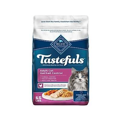 Blue Buffalo Indoor Health Hairball Control Chicken & Brown Rice Adult Dry Cat Food, 15-lb