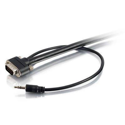 C2g Select Vga + 3.5Mm A/V Cable Vga / Audio Cable Hd15 MiniPhone Stereo 3.5 Mm (M) Hd15 MiniPhone S
