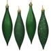 Vickerman 19505 - 5.5" Emerald Shiny Matte Glitter Sequin Drop Christmas Tree Ornament (8 pack) (N500124)