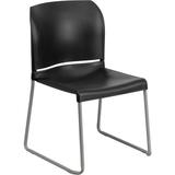 Hercules Series 880 lb. Capacity Black Full Back Contoured Stack Chair screenshot. Chairs directory of Office Furniture.