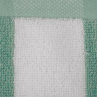 Oxford 35" x 70" Mint Stripes 100% Cotton Cabana Pool Towel 20 lb. - 12/Pack