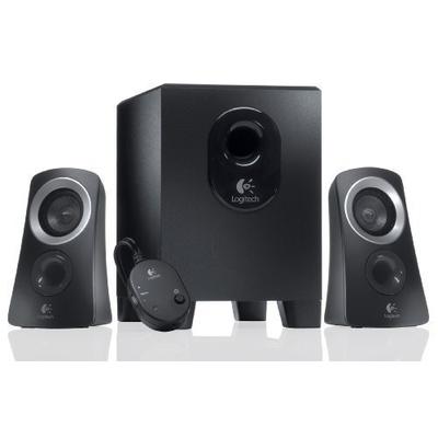 Logitech Z313 3-Piece 2.1 Speaker System - Black