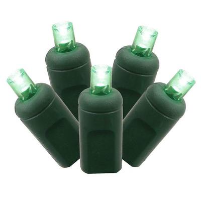 Vickerman 20849 - 120 Light Green Wire Green 6' x 4' Wide Angle LED Net Light Christmas Light String Set (X4G4614)
