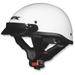 AFX FX-70 Solid Motorcycle Beanie Half Helmet White XXL