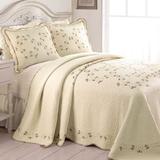 Felisa Quilted Bedspread Light Cream, King, Light Cream