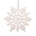 Vickerman 21438 - 4" White Glitter Snowflake Christmas Tree Ornament (24 pack) (M101401)