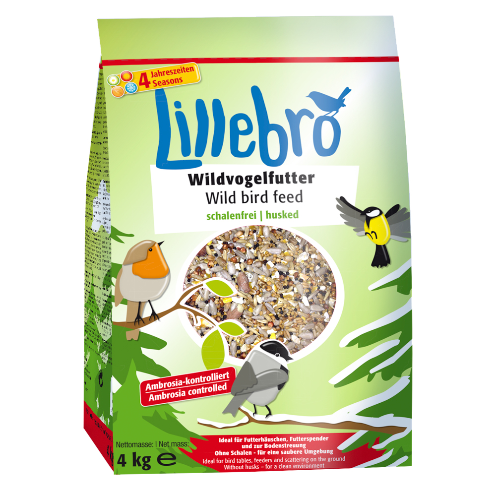 4kg Lillebro Husk-Free Wild Bird Food