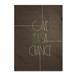 Trademark Fine Art 'Give Peas a Chance' Textual Art on Wrapped Canvas 32.0 H x 26.0 W x 2.0 D in brown/greenMetal | 32" H x 26" W x 2" D | Wayfair