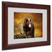 Trademark Fine Art "Bear Went Over the Mountain" by Lois Bryan Framed Photographic Print Canvas | 11 H x 14 W x 0.5 D in | Wayfair LBr027-W1114MF