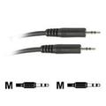 Hosa CMM-110 3.5 mm TRS to 3.5 mm TRS Stereo Interconnect Cable 10 Feet Black