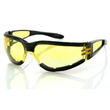 SHIELD II SUNGLASS, BLACK FRAME, YELLOW LENS