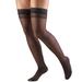 Women's Stockings, Thigh High, Sheer: 8-15 mmHg, Black, X-Large