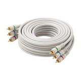 Steren 12ft 3-RCA Component Video Cable Ivory