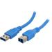 StarTech.com USB3SAB6 Blue SuperSpeed USB 3.0 Cable A to B M/M