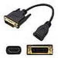 AddOn 5 Pack 8in HDMI 1.3 to DVI-D Adapter Cable - video adapter - HDMI / DVI - 7.9 in
