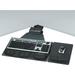 FellowesÂ® Corner Keyboard Tray Graphite/Silver