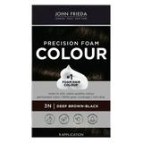 John Frieda Precision Foam Brown Black Permanent Hair Color Kit 3N Deep Brown Black 1 Application