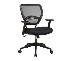 Office Star 5500 Deluxe Task Chair - Black Mesh