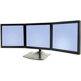 Ergotron 33-323-200 DS100 Triple-Monitor Desk Stand - Up to 93lb - Up to 21 Flat Panel Display - Black