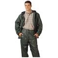 PVC on Nylon Rainwear Suit, Green, Large