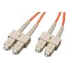 Eaton Tripp Lite Series Duplex Multimode 50/125 Fiber Patch Cable (SC/SC) 2M (6 ft.) - Patch cable - SC multi-mode (M) to SC multi-mode (M) - 2 m - fiber optic - duplex - 50 / 125 micron - orange