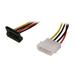 6in 4 Pin Molex to Right Angle SATA Power Cable Adapter SATAPOWADAPR