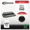 Innovera IVRE40 4000 Page-Yield Remanufactured High-Yield Toner Replacement for E40 (1491A002AA) - Black