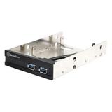 Silverstone Technology FP36B 3.5 in. Bay Device for USB 3.0 and Two 2.5 in. Have Drives - Black