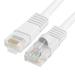 Cmple Cat5e Network Ethernet Cable - Computer LAN Cable 1Gbps - 350 MHz Cat5e Cable Gold Plated RJ45 Connectors - 100 Feet White