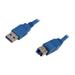 Startech SuperSpeed USB 3.0 Cable A to B - USB 3.0 A (M) to USB 3.0 B (M) - 480 MBytes/s or 4.8 Gbps - 3 ft - Type A Male USB - Type B Male USB - 3ft - Blue