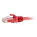 C2G Cat5e Snagless Unshielded (UTP) Network Patch Cable - patch cable - 50 ft - red