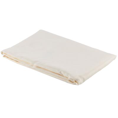 Oxford 100% Polyester 71" x 74" Beige Ringless Shower Curtain - 12/Pack