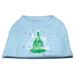 Scribbled Merry Christmas Screenprint Shirts Baby Blue M (12)