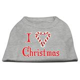 I Heart Christmas Screen Print Shirt Grey XXXL (20)