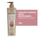 Jergens Natural Glow Sunless Tanning Lotion Medium to Deep Skin Tone 10 oz