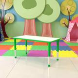 Goddard Adjustable Height Activity Table by Flash Furniture kids Plastic/Metal | 23.5 H in | Wayfair YU-YCY-060-RECT-TBL-GREEN-GG