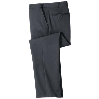 Haband Mens Fit Forever Poplin Pants, Pewter, Size 38 S (27-28)