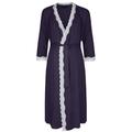 Radiance Dresssing Gown (Maternity & Breastfeeding) in Navy (Large (UK 14-16))