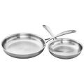 ZWILLING J.A. Henckels Zwilling Spirit 3-ply 2-piece Stainless Steel Fry Pan Set Non Stick/Stainless Steel in Gray | 4 H in | Wayfair 64090-003