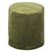 Majestic Home Goods Villa 16" Wide Round Pouf Ottoman Polyester in Green | 17 H x 16 W x 16 D in | Wayfair 85907260422