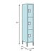 Stevens ID Systems Lockers 3 - Tier 3 - Section 16" Wide Locker Wood in Brown/Yellow | 84 H x 16 W x 18 D in | Wayfair 79024 C16-042