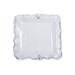 Abigails Fleur De Lis Square Platter All Ceramic in White | 14 W x 14 D in | Wayfair 240706