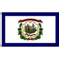 NYLGLO 145870 West Virginia Flag,4x6 Ft,Nylon