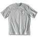 CARHARTT K87-HGY XXL TLL T-Shirt,Heather Gray,2XL