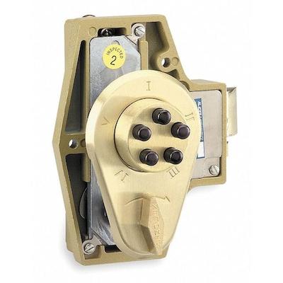 SIMPLEX 920-26D Pushbutton Deadbolt,Satin Chrome