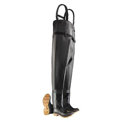 DUNLOP 8606700 Men's Chest Wader, 8 Steel Toe, Black
