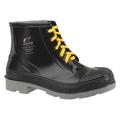 DUNLOP 8610433 Size 12 Men's Steel Rubber Boot, Black